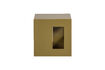 Miniaturansicht Beistelltisch 40x40 cm MDF Honiggelb Modern 4