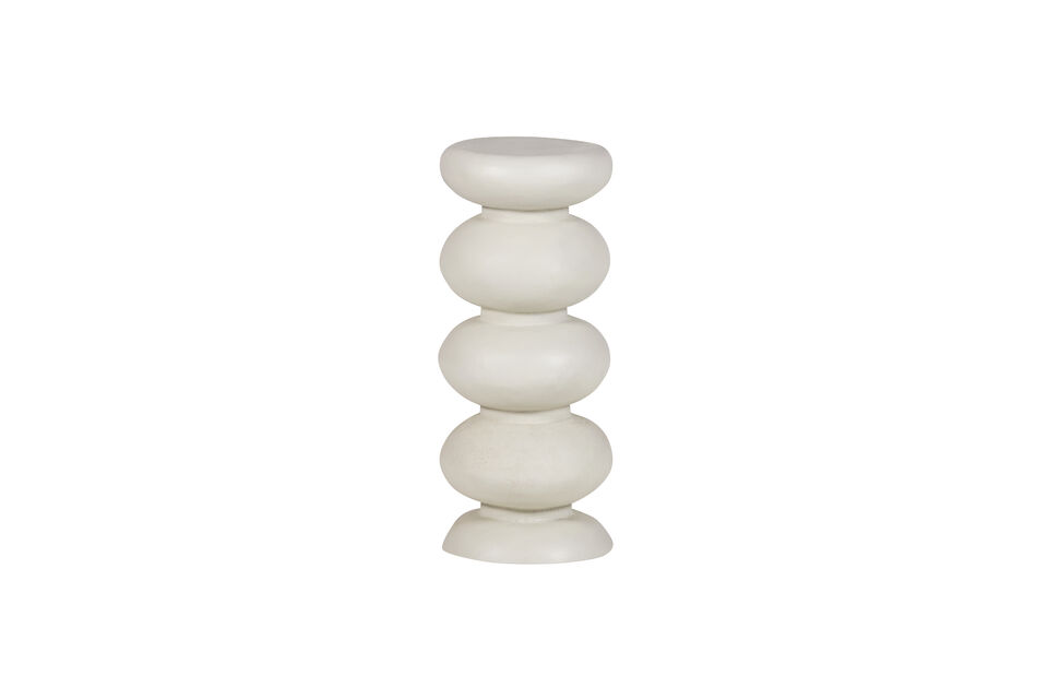 Beistelltisch 69x29x29 cm Metall creme Brilo Woood