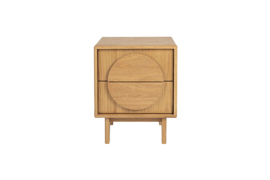 Beistelltisch aus beigem Holz Groove
