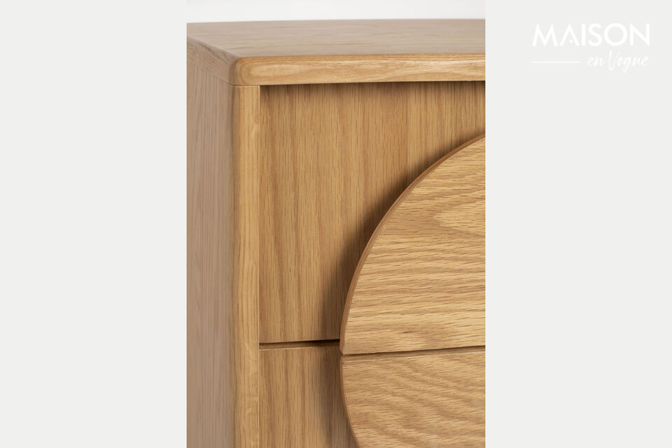 Beistelltisch aus beigem Holz Groove - 8