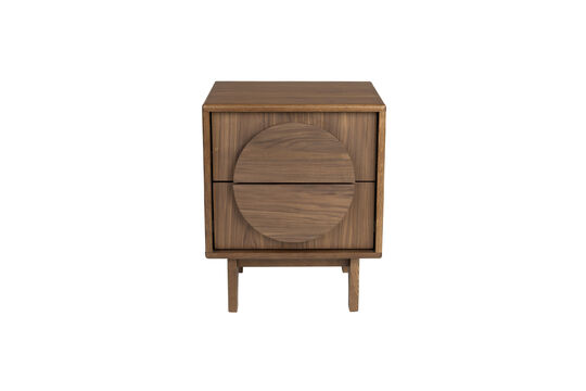 Beistelltisch aus braunem Holz Groove
