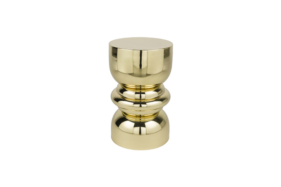 Beistelltisch aus Eisen in Gold Kinga White Label