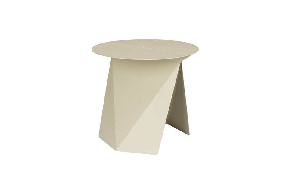 Mit seinem origami-ähnlichen Aussehen verleiht dieser Tisch eine einzigartige Optik