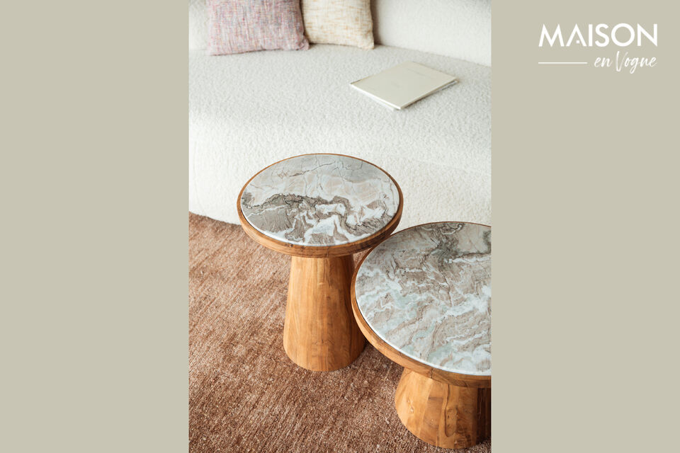 Der Beistell- und Couchtisch Mees verleihen Ihrem Interieur sofort Atmosphäre