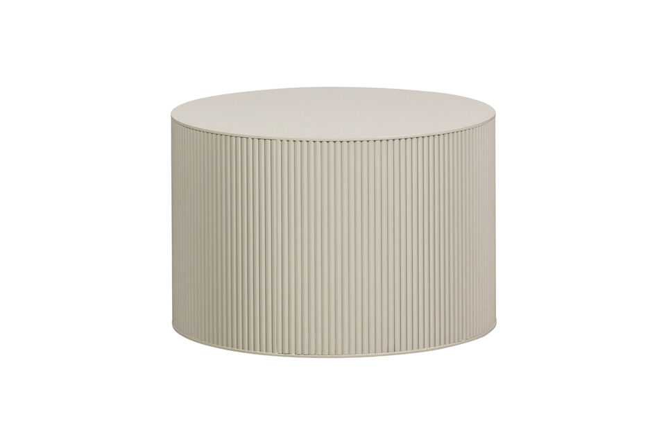 Beistelltisch rund Ø60 cm MDF Antikbeige SANNE Woood