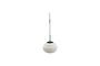 Miniatura Bellota grande suspensión de cristal blanco Clipped