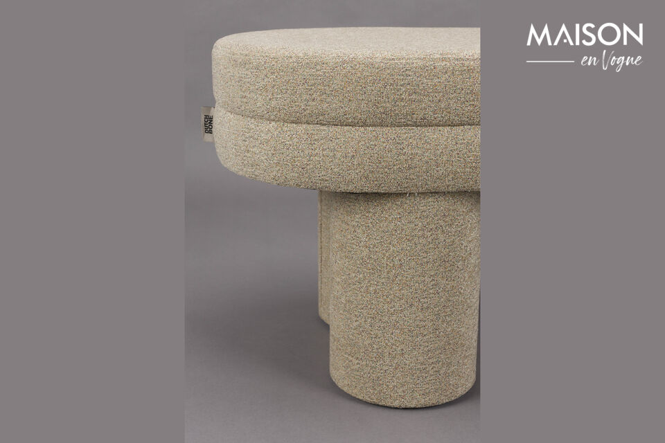 Moreover, the fabric consists of a mix of different colours, creating an interesting effect