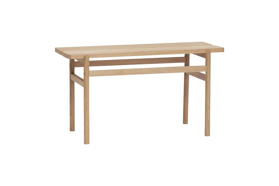 Bench in Align light oak veneer Hübsch