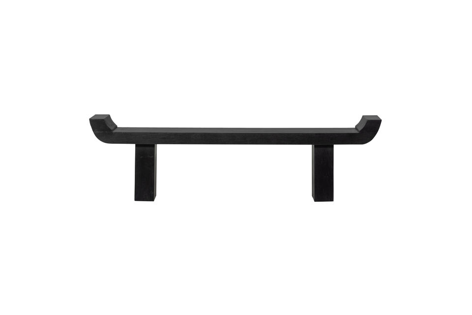 The raised edges give the bench a playful look