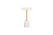 Miniature Bianca large gold and white metal side table 3