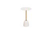Miniature Bianca small gold and white metal side table 3