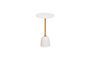 Miniature Bianca small gold and white metal side table Clipped