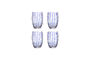 Miniatura Bicchiere set da 4 in vetro blu Brinley Foto ritagliata