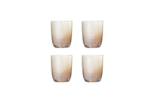 Bicchieri da acqua set di 4 vetro bronzo Aston Foto ritagliata