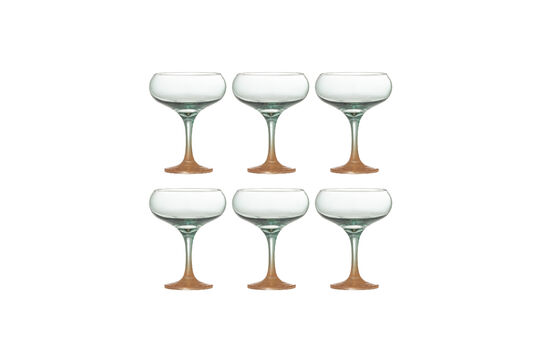 Bicchieri da cocktail set di 6 in vetro multicolore Signe Foto ritagliata