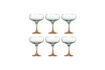 Miniatura Bicchieri da cocktail set di 6 in vetro multicolore Signe 1