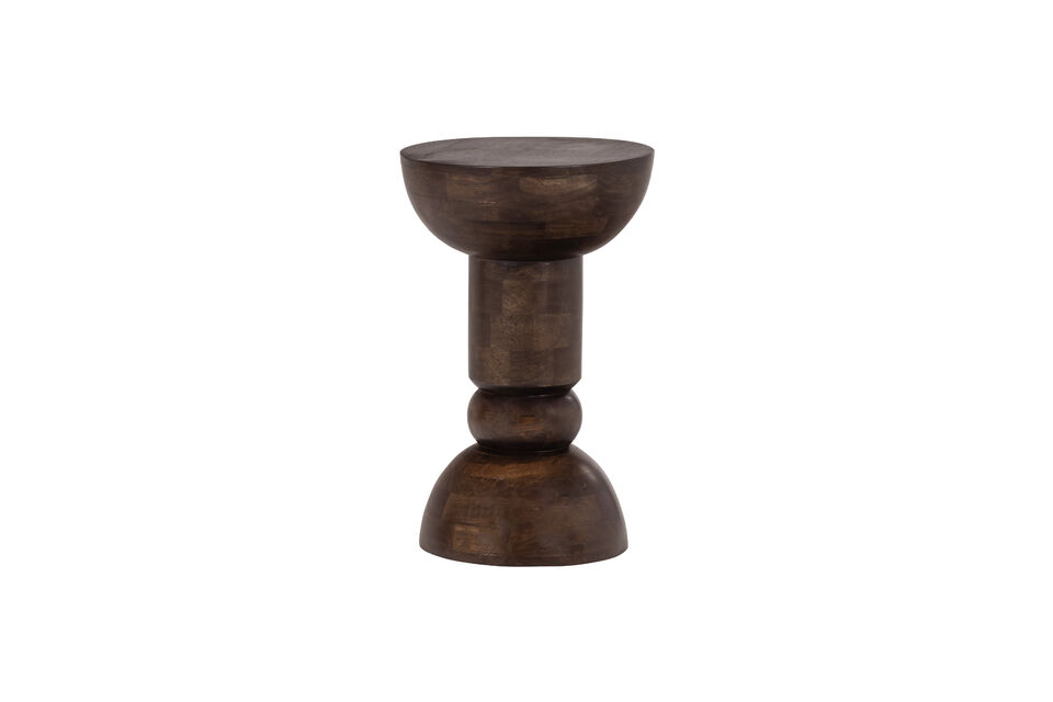 Bijzettafel 62x40x40 mangohout donkerbruin Emel Woood