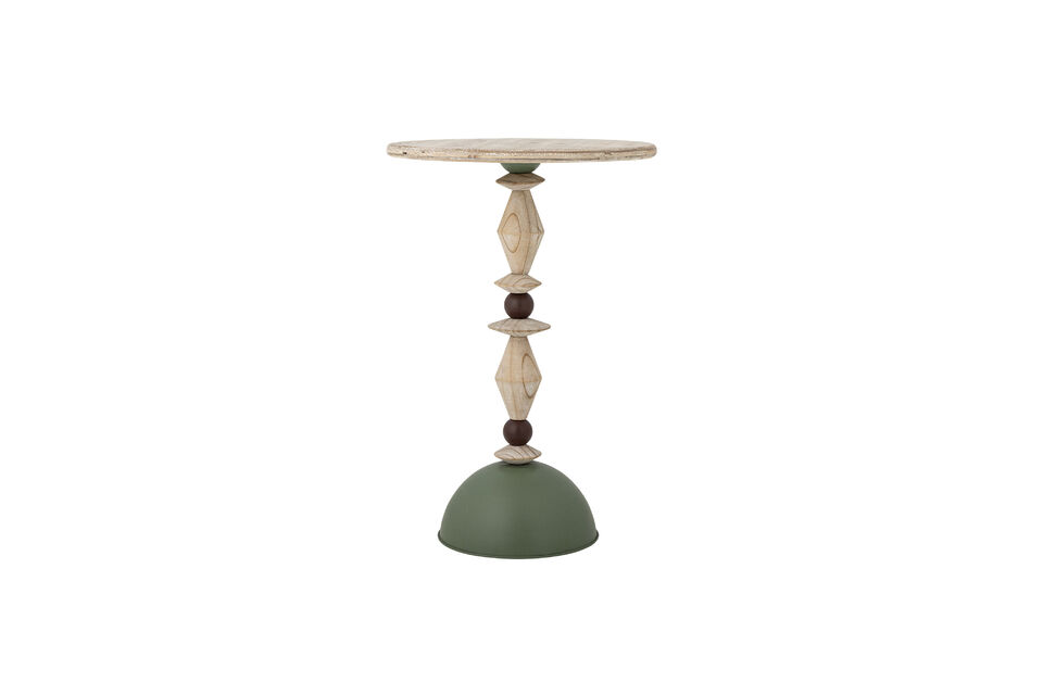 Bijzettafel D40xH60 cm van groen vurenhout Mannelli Merken