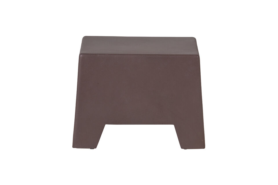 Minimalistische bijzettafel Vervaardigd uit fiber clay Compact formaat H 36 cm x B 50 cm x D 50 cm