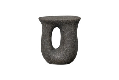 Bijzettafel met spikkels magnesiumoxide zwart MOSON