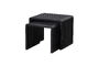 Miniatuur Bijzettafels set van 2 gerecycled teakhout zwart WILLA Productfoto