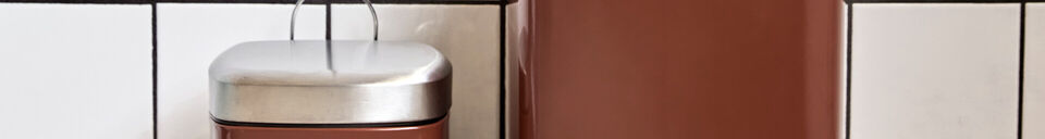 Material Details Bin 6 L Steel Terracotta HDSort
