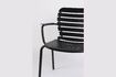 Miniature Black aluminium armchair Vondel 12
