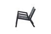 Miniature Black aluminum armchair Pem 3