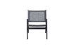 Miniature Black aluminum armchair Pem 5