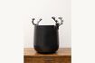 Miniature Black aluminum ice bucket Deer 2