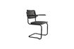 Miniature Black beech wood dining armchair Carree 1