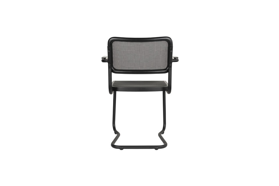 Black beech wood dining armchair Carree - 6