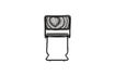 Miniature Black beech wood dining chair Carree 6