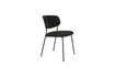 Miniature Black bouclé dining chair Jolien 1