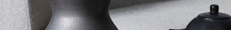 Material Details Black Ceramic Vase 27 cm HDCorp