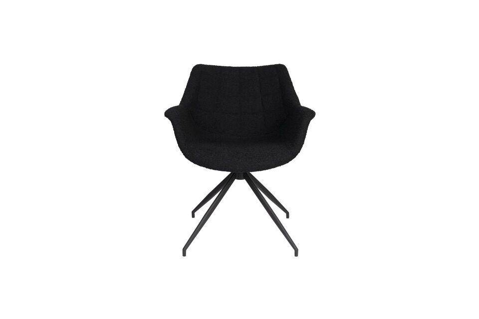 Its classic black structure makes it easy to integrate into a variety of interior settings