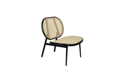 Black fabric armchair Spike