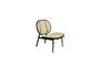 Miniature Black fabric armchair Spike Clipped