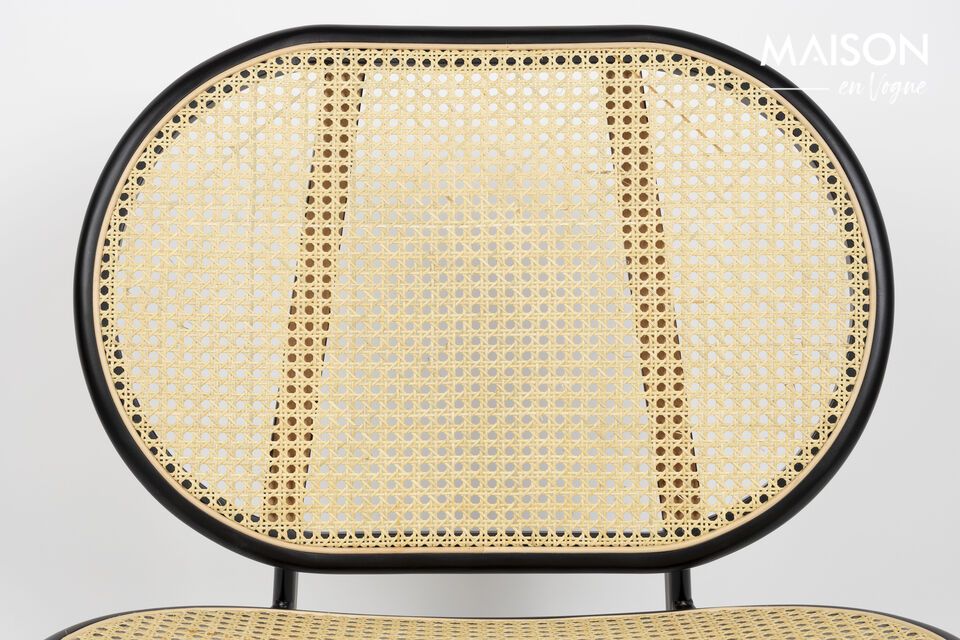 Discover the Spike black fabric armchair, an accent of modernity and comfort for your living space