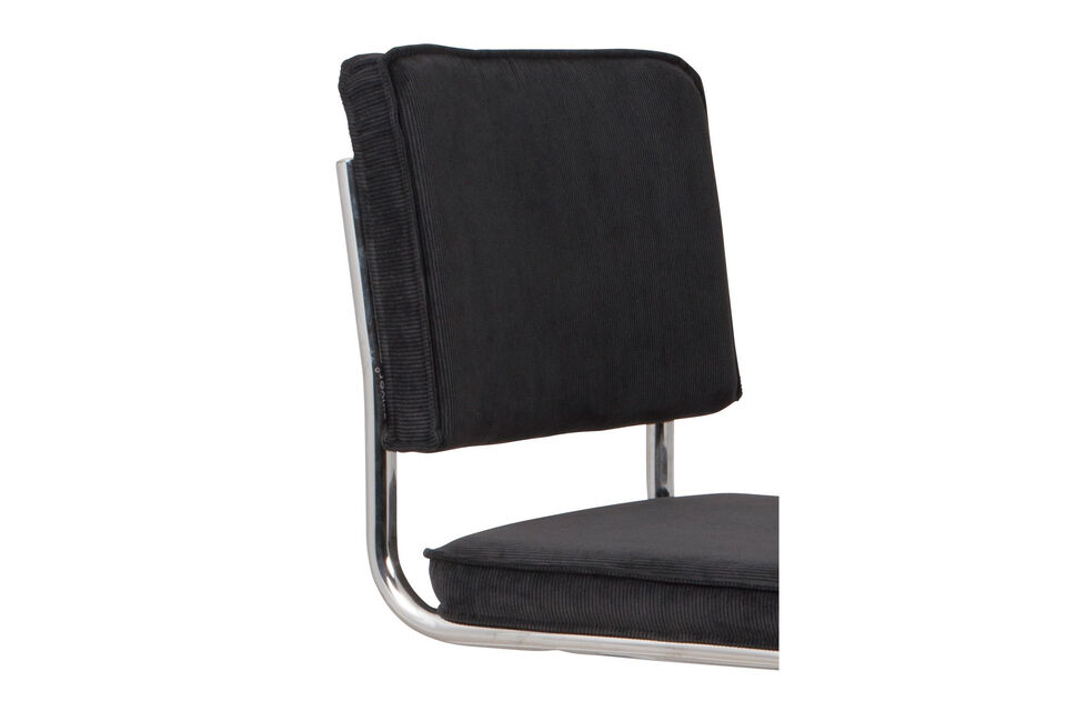 Black fabric chair Ridge Kink Rib - 6