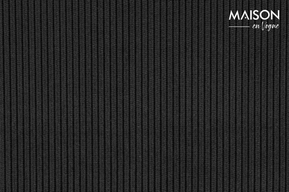 Black fabric chair Ridge Kink Rib - 23