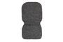 Miniature Black fabric cushion Vondel Clipped