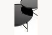 Miniature Black glass coffee table Lily 10