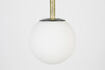 Miniature Black glass pendant 18 cm Orion 11
