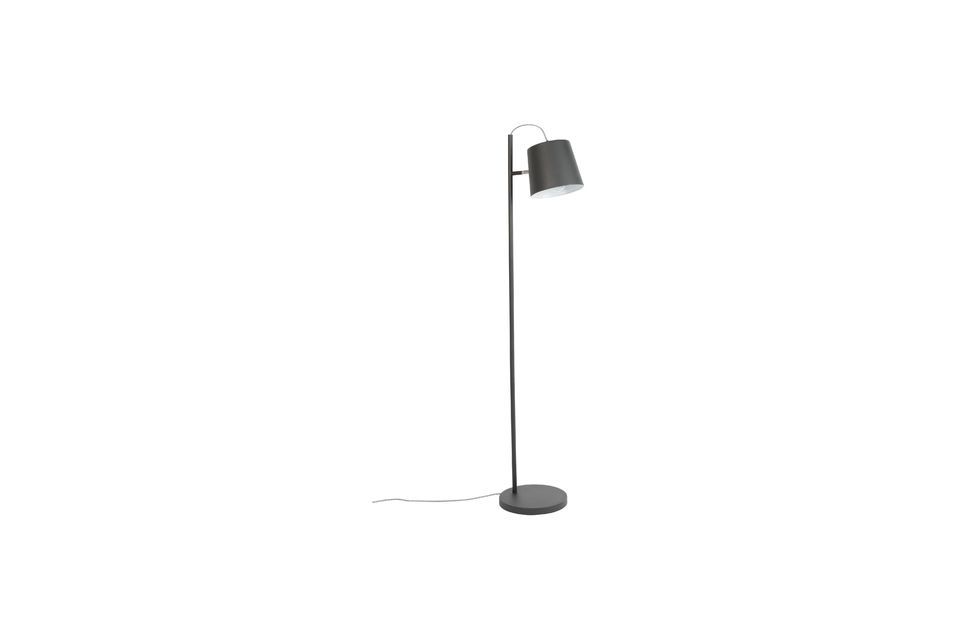 Black iron floor lamp Buckle Head - 5