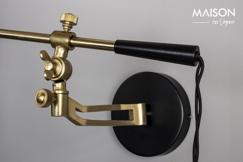 Discover the elegant simplicity of our black iron wall sconce
