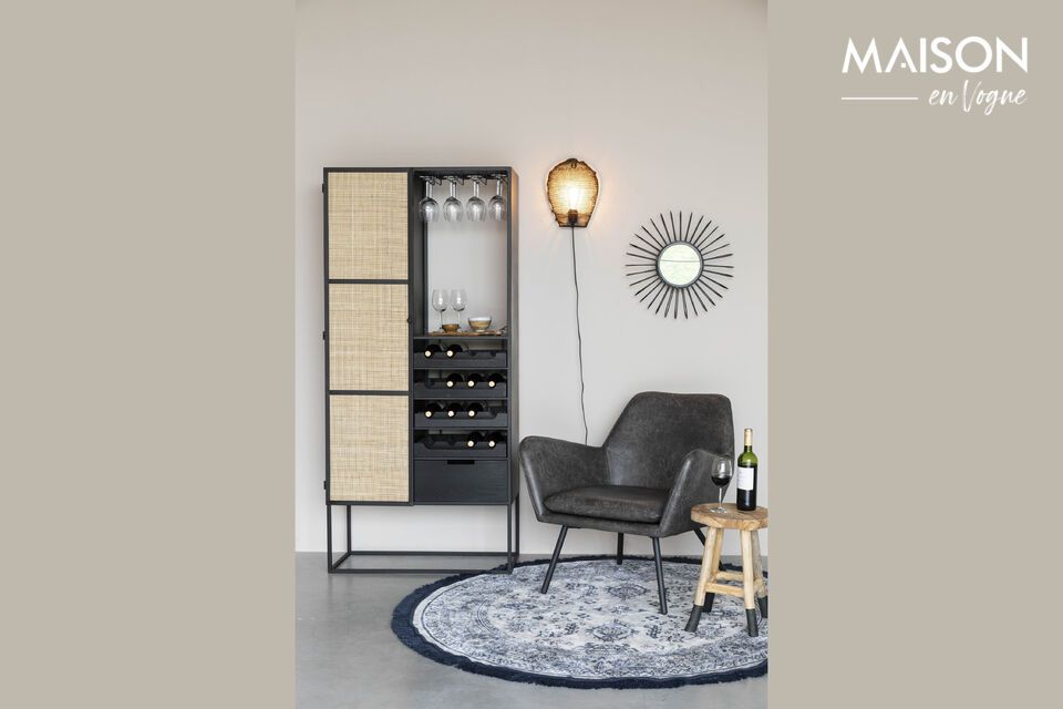 The Guuji bar unit, combining elegance and functionality, transforms any living space
