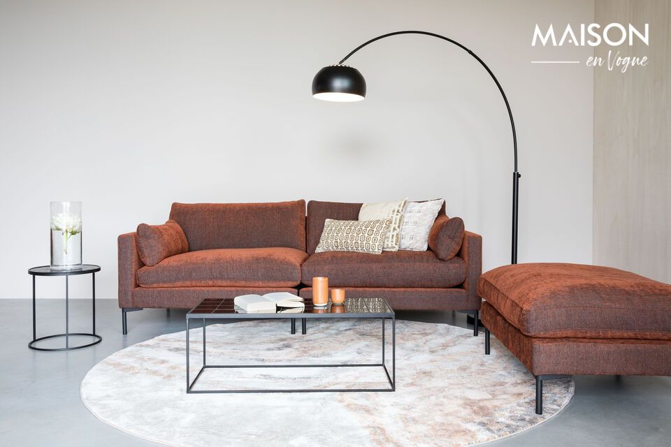 Illuminate elegantly with the height-adjustable black floor lamp.