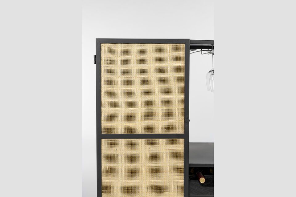Discover the charm and style of the Guuji black metal bar unit