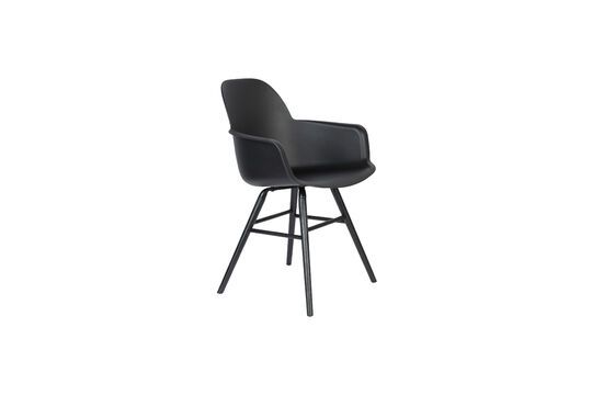 Black plastic armchair Albert Kuip